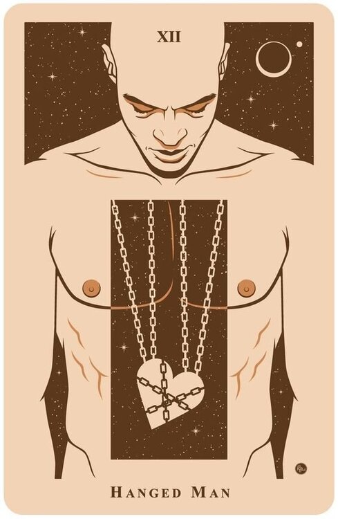 The Hanged Man – R. Black Tarot.jpg